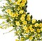 24 Inch Artificial Daisy Flower Summer Floral Wreath with Eucalyptus Green Leaves Wreath Farmhouse Wreath for Front Door Wall Home Party Decorations